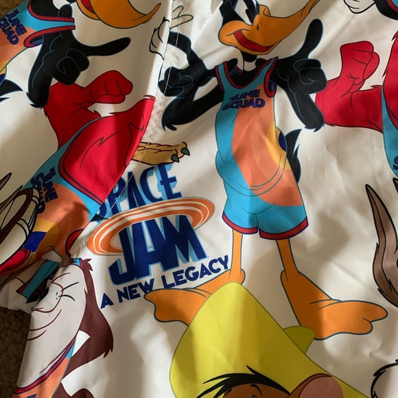 Space Jam Members Only XL Windbreaker Jacket ZIP - Picture 2 of 3